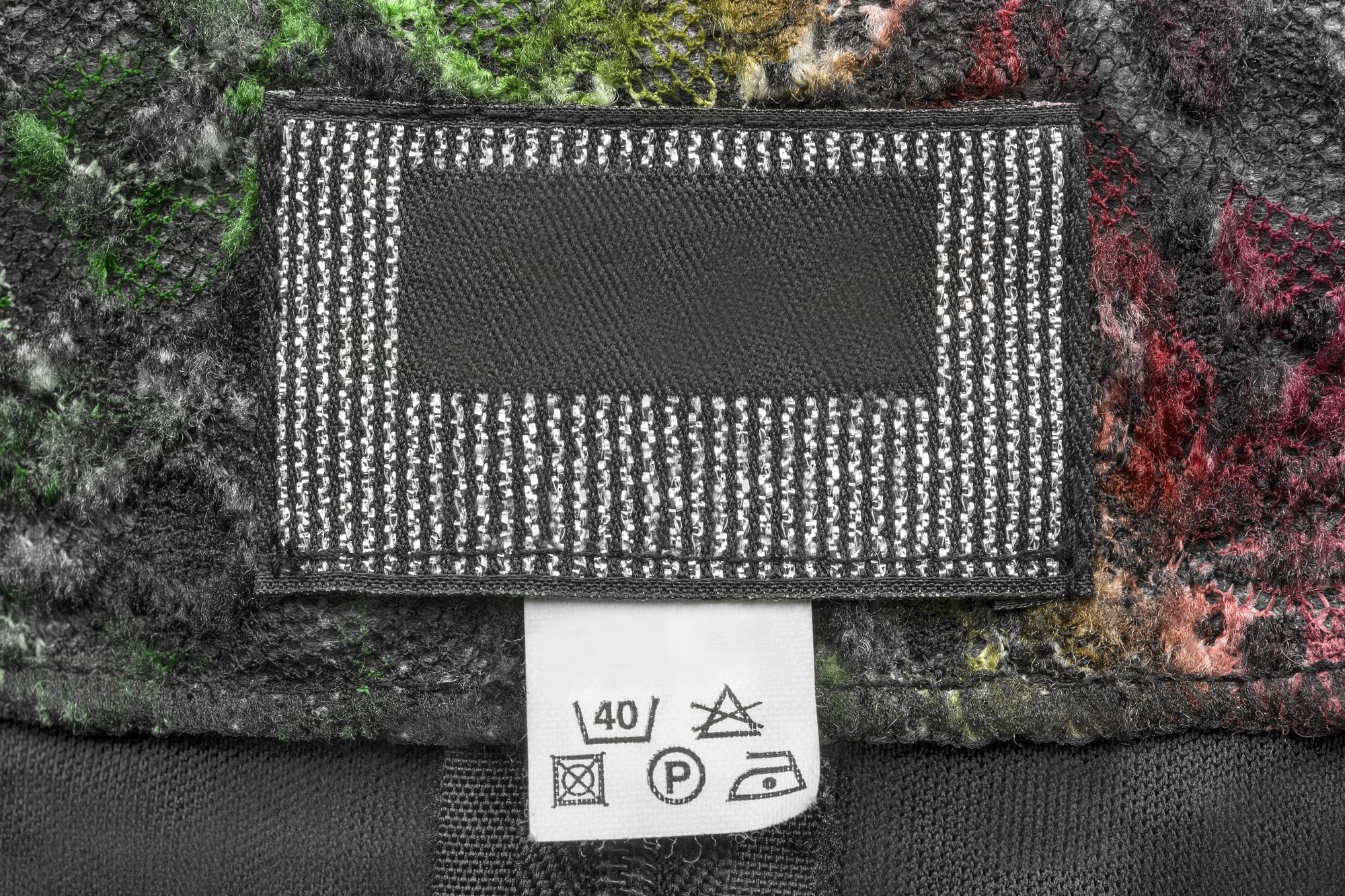 Stack of embroidered patches with futuristic motifs